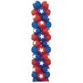 Mayflower Distributing 11 in. Star Topprint Latex Shine Foil Balloon - Blue 60184